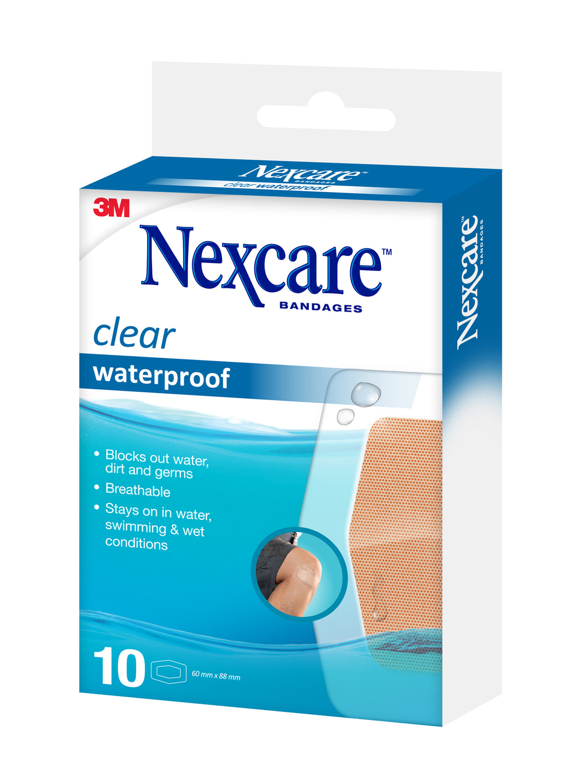 Nexcare Clear Waterproof Large 10pk