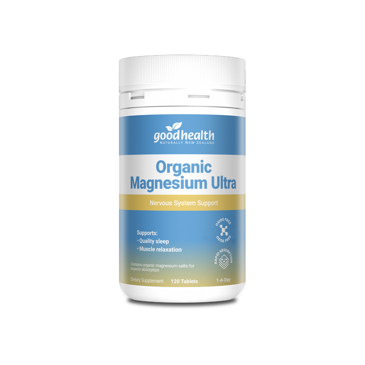 Good Health Organic Magnesium Ultra 120 Tablets