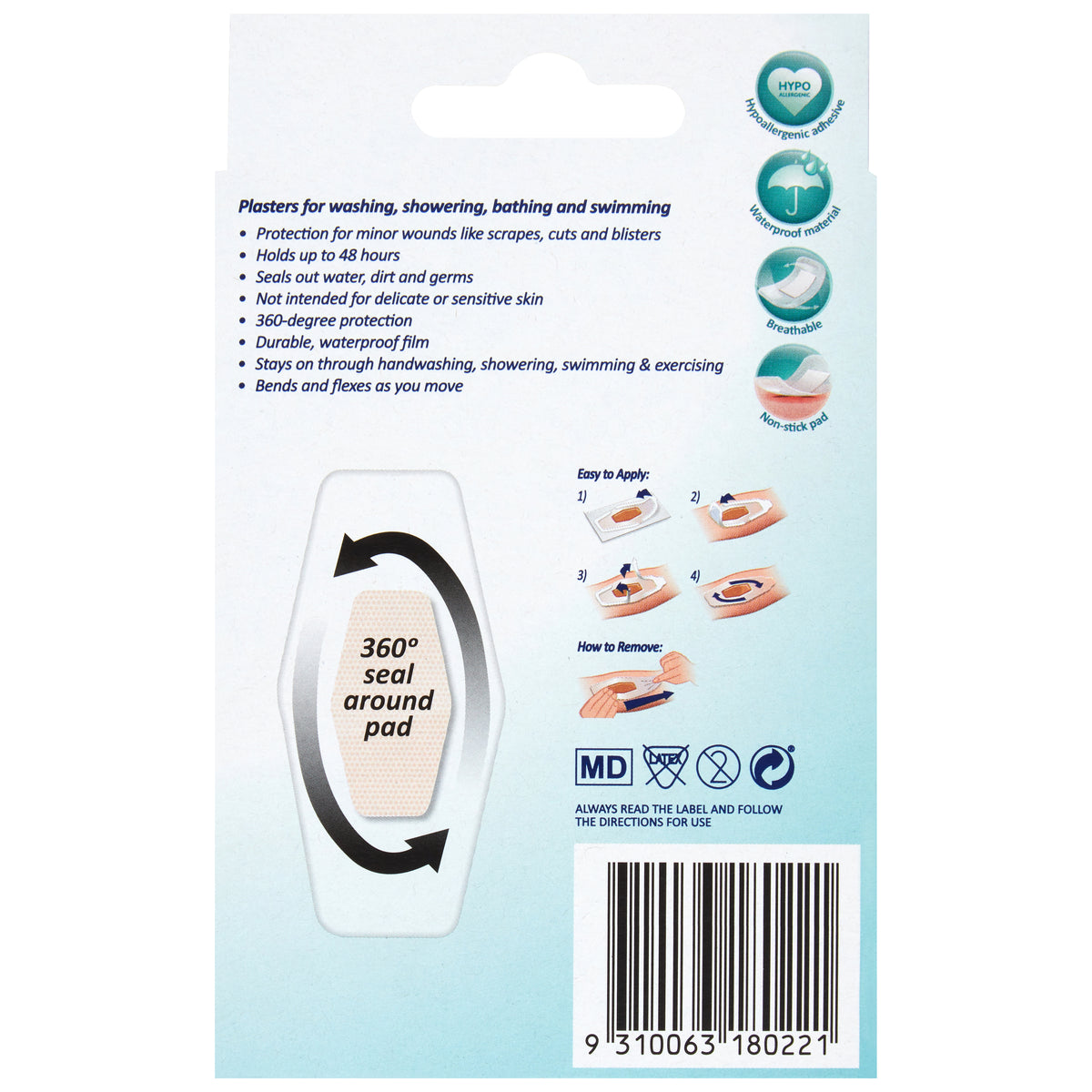 Nexcare Max Hold Waterproof Bandages Asst 12pk