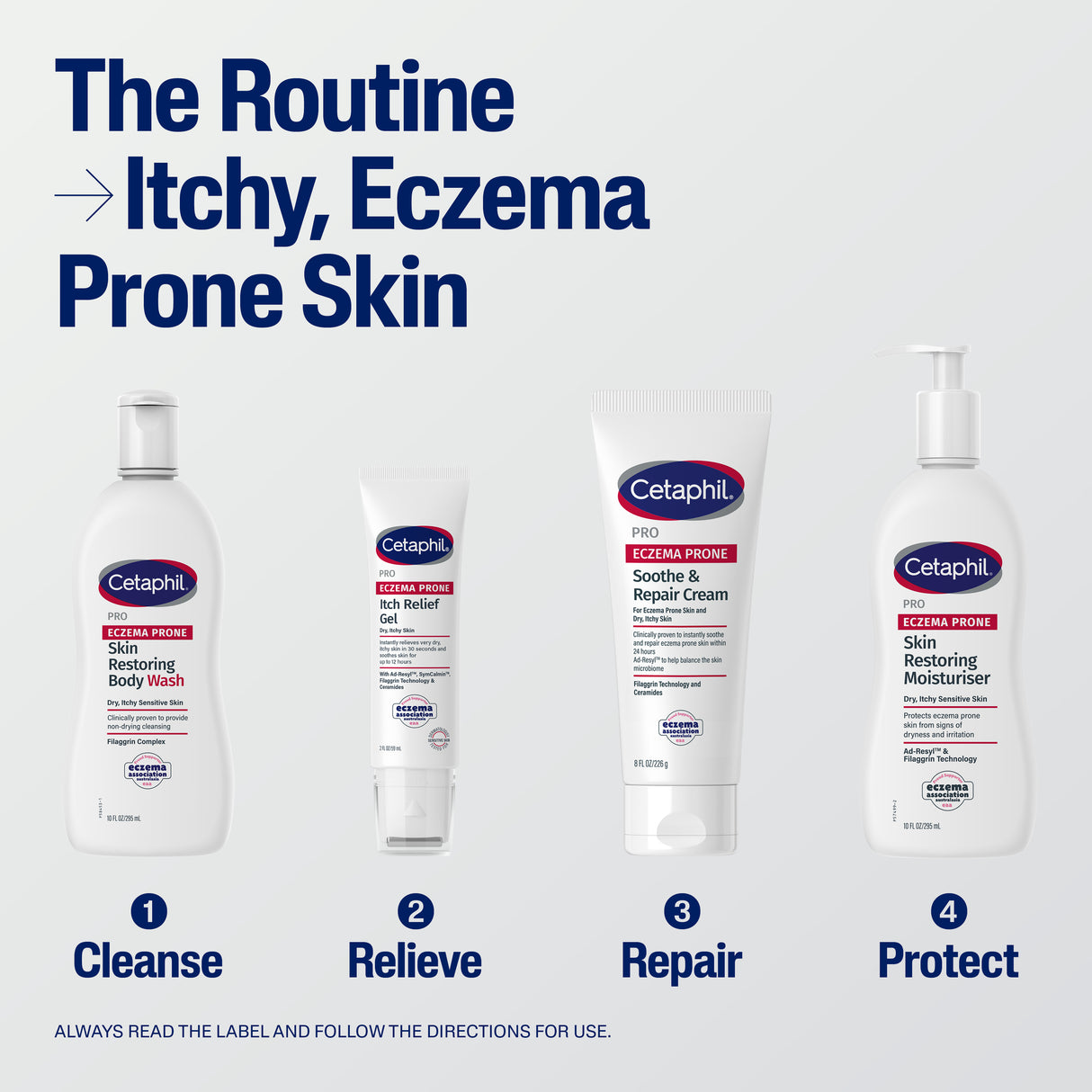 Cetaphil Pro Eczema Skin Cream with Skin Restoring Moisturiser 295mL