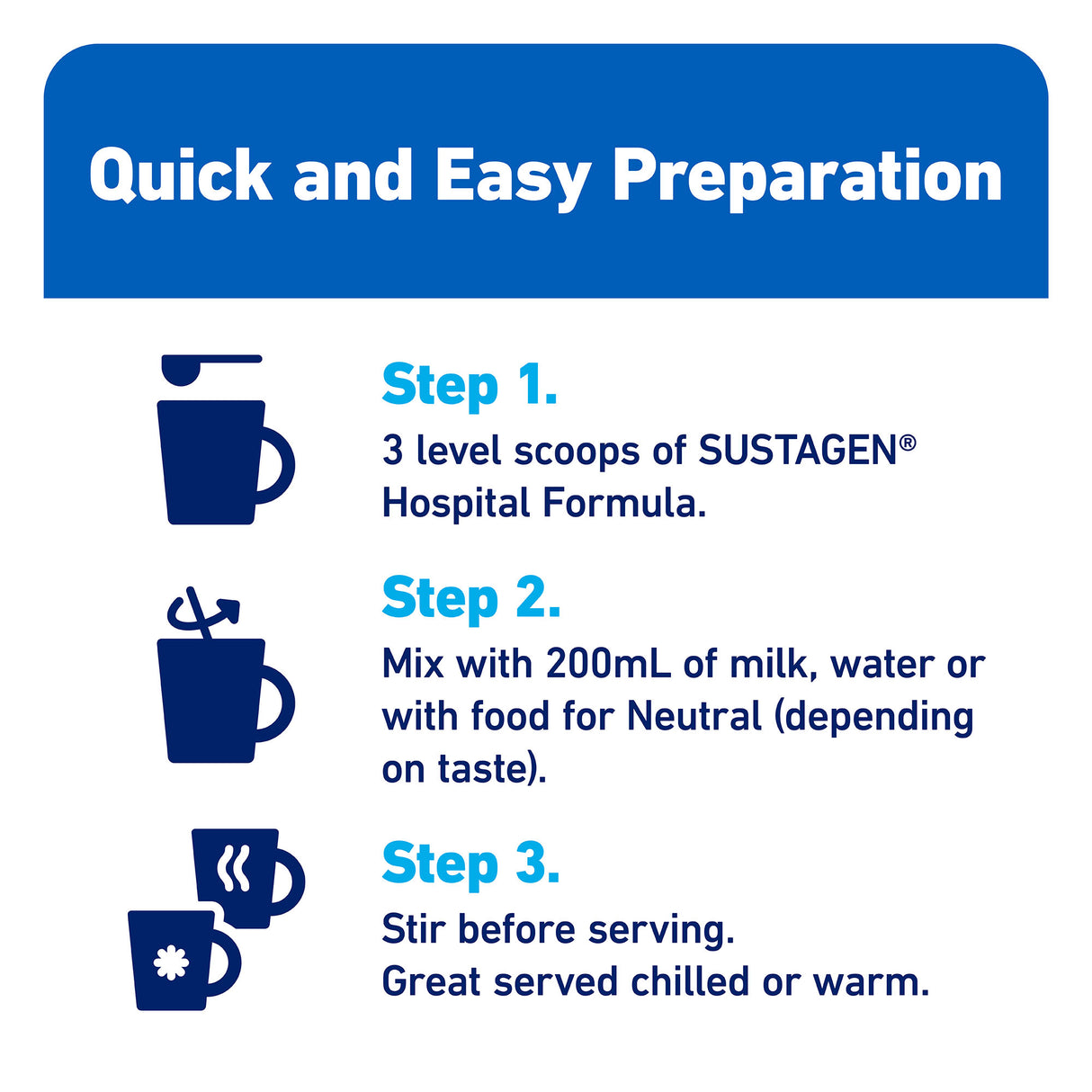 SUSTAGEN® Hospital Formula Chocolate 840g