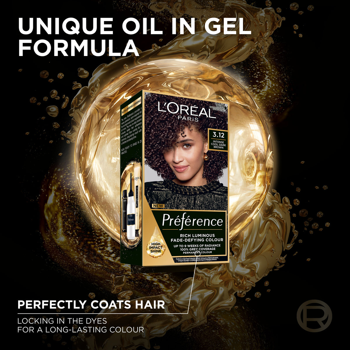 L'Oréal Paris Préférence Permanent Hair Colour - 3.12 Toronto (Intense Cool Dark Brown)
