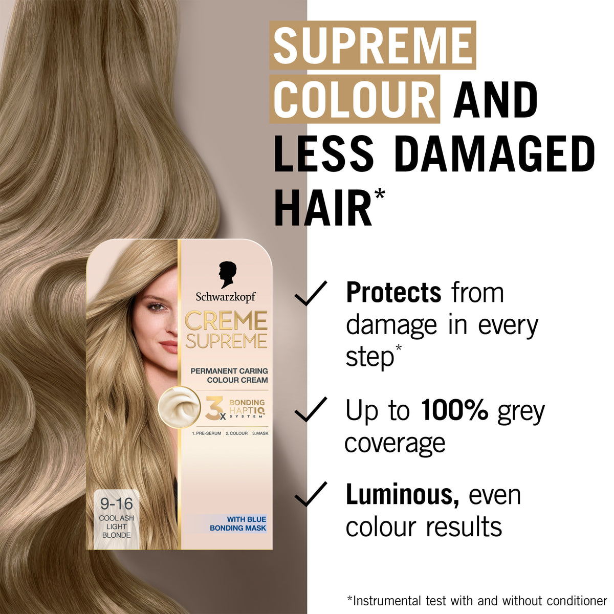 Schwarzkopf Creme Supreme 9-16 Cool Ash Light Blonde