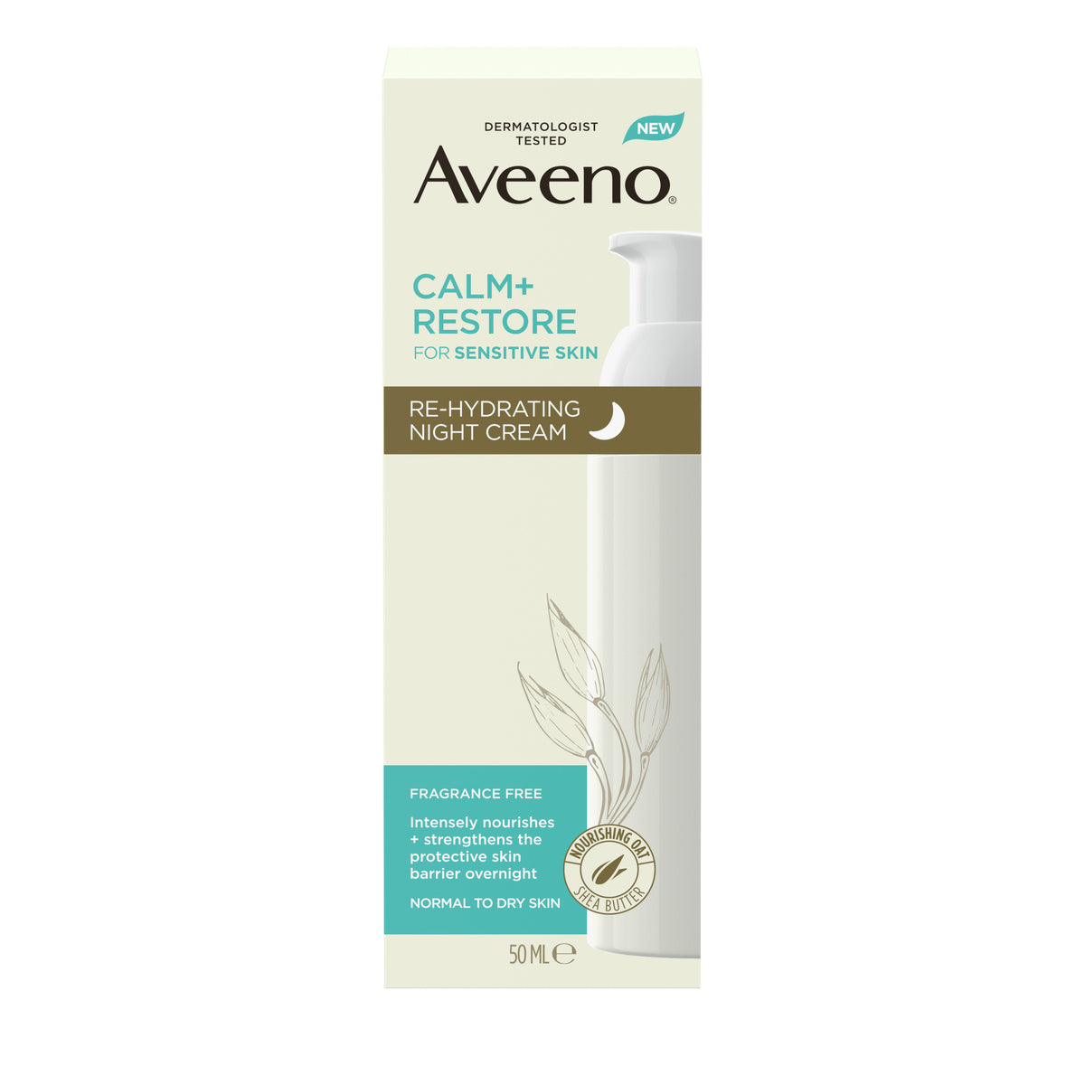 Aveeno Calm And Restore Rehydrating Night Cream 50ml