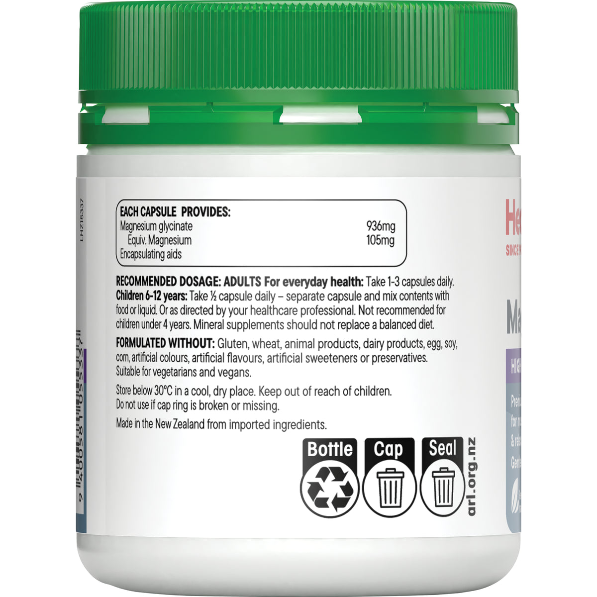 Healtheries Magnesium Glycinate Caps 100s