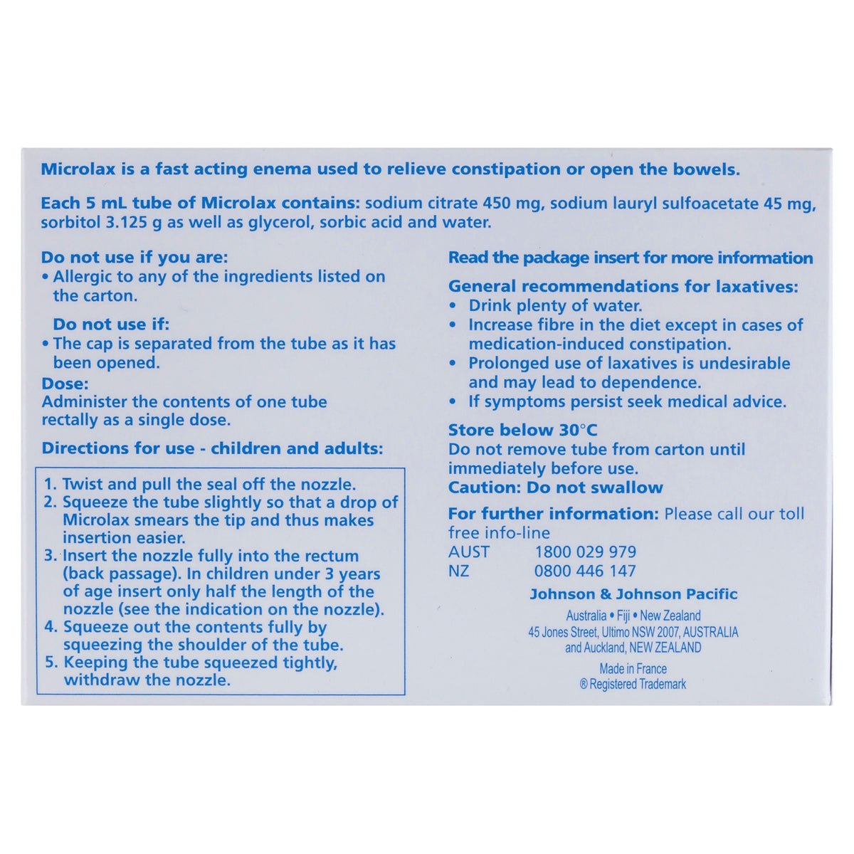 MICROLAX Micro enemas 4pk