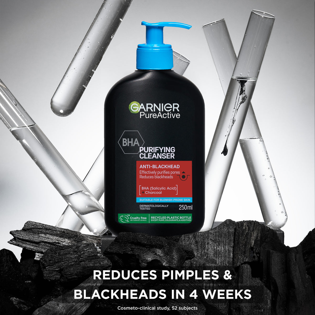 GARNIER PureActive Purifying charcoal Cleanser 250ml