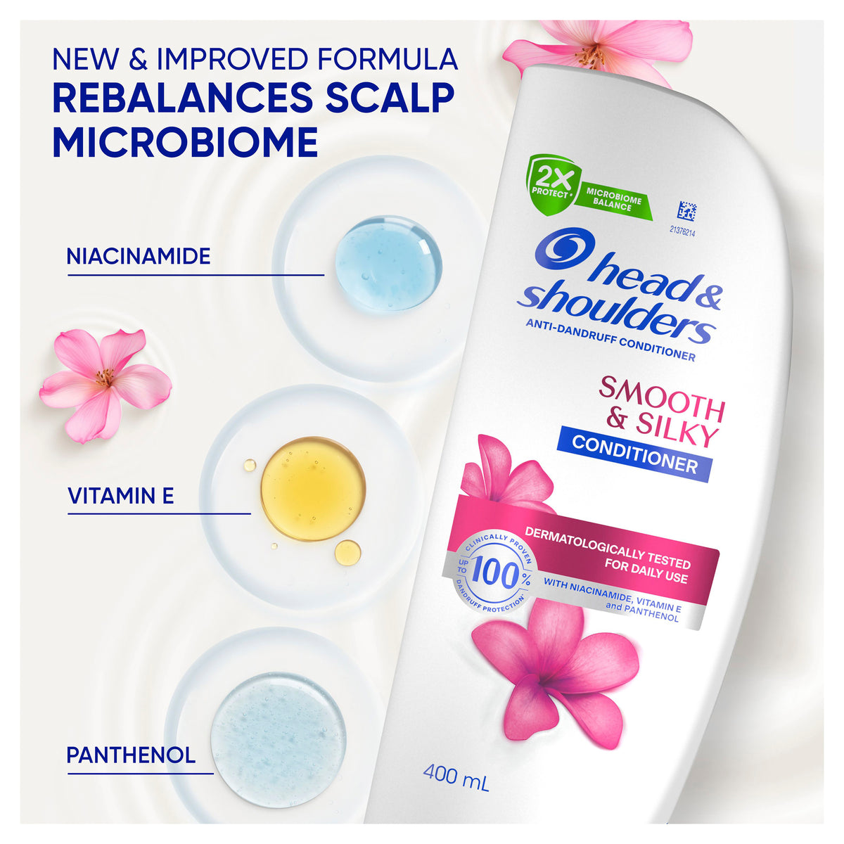 Head & Shoulders Smooth & Silky Anti Dandruff Conditioner for Smooth & Silky Hair 400 ml