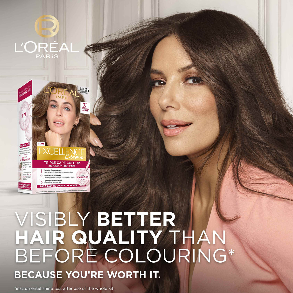 L'Oréal Paris Excellence Crème Permanent Hair Colour - 7.1 Dark Ash Blonde