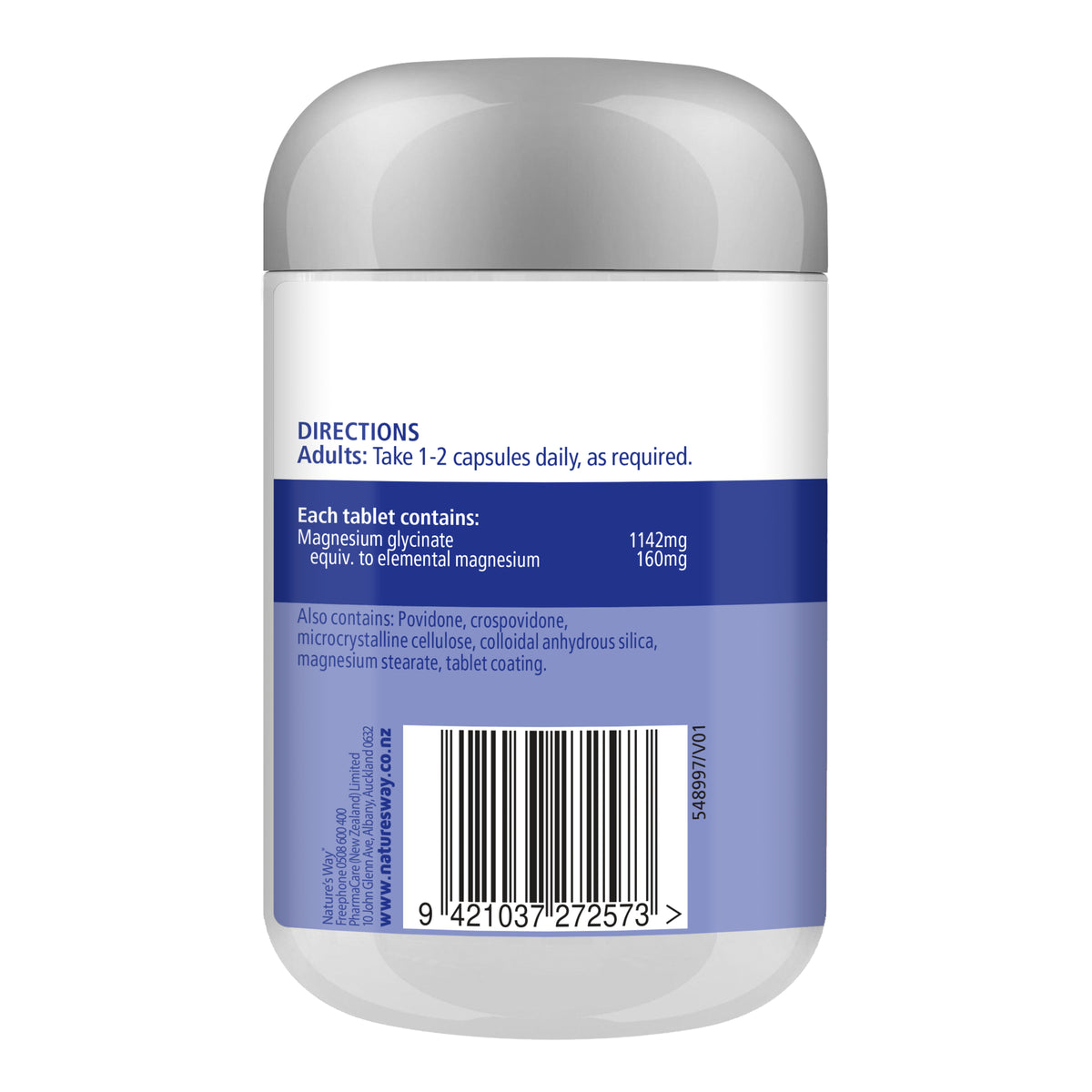 NATURES WAY Mg Glycinate Tabs 110s