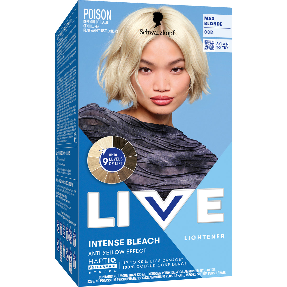 Schwarzkopf Live Colour Permanent I/Blch M/Blnd 00B