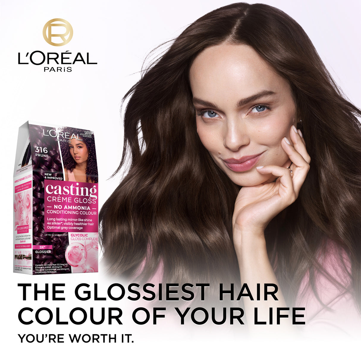 L'Oréal Paris Casting Crème Gloss Semi-Permanent Hair Colour - 316 Plum (Ammonia Free)