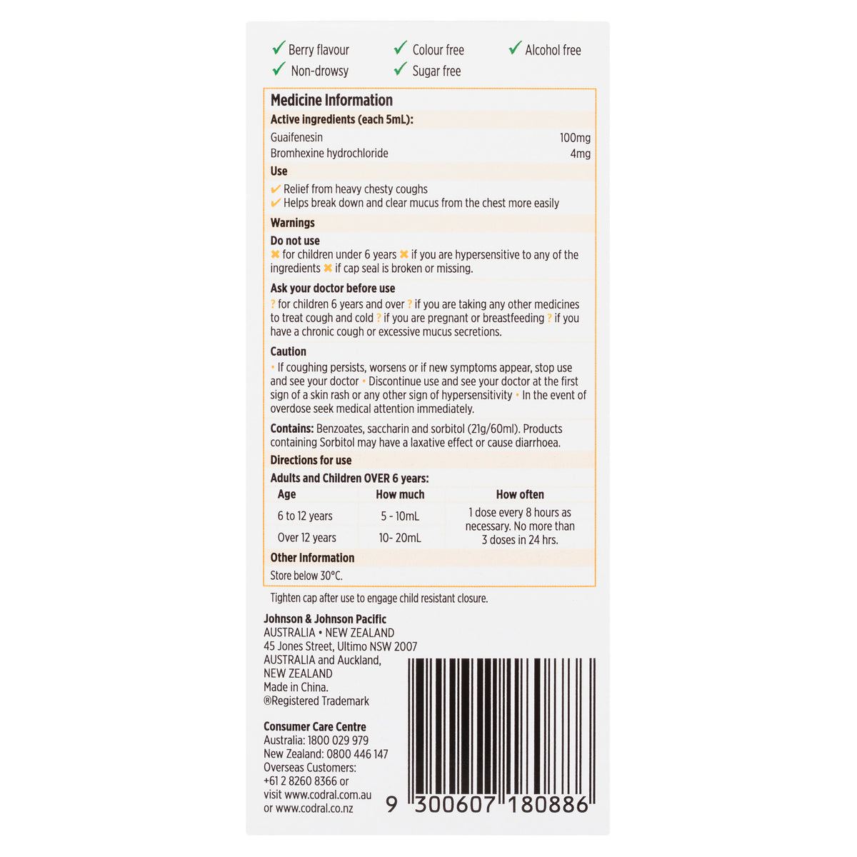 CODRAL Mucus Cough Forte Str. 200ml