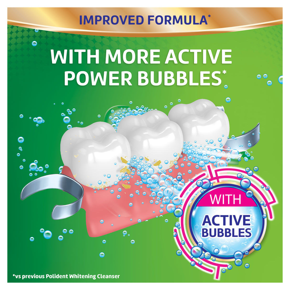 Polident Whitening Daily Cleanser for Dentures 36 Tablets