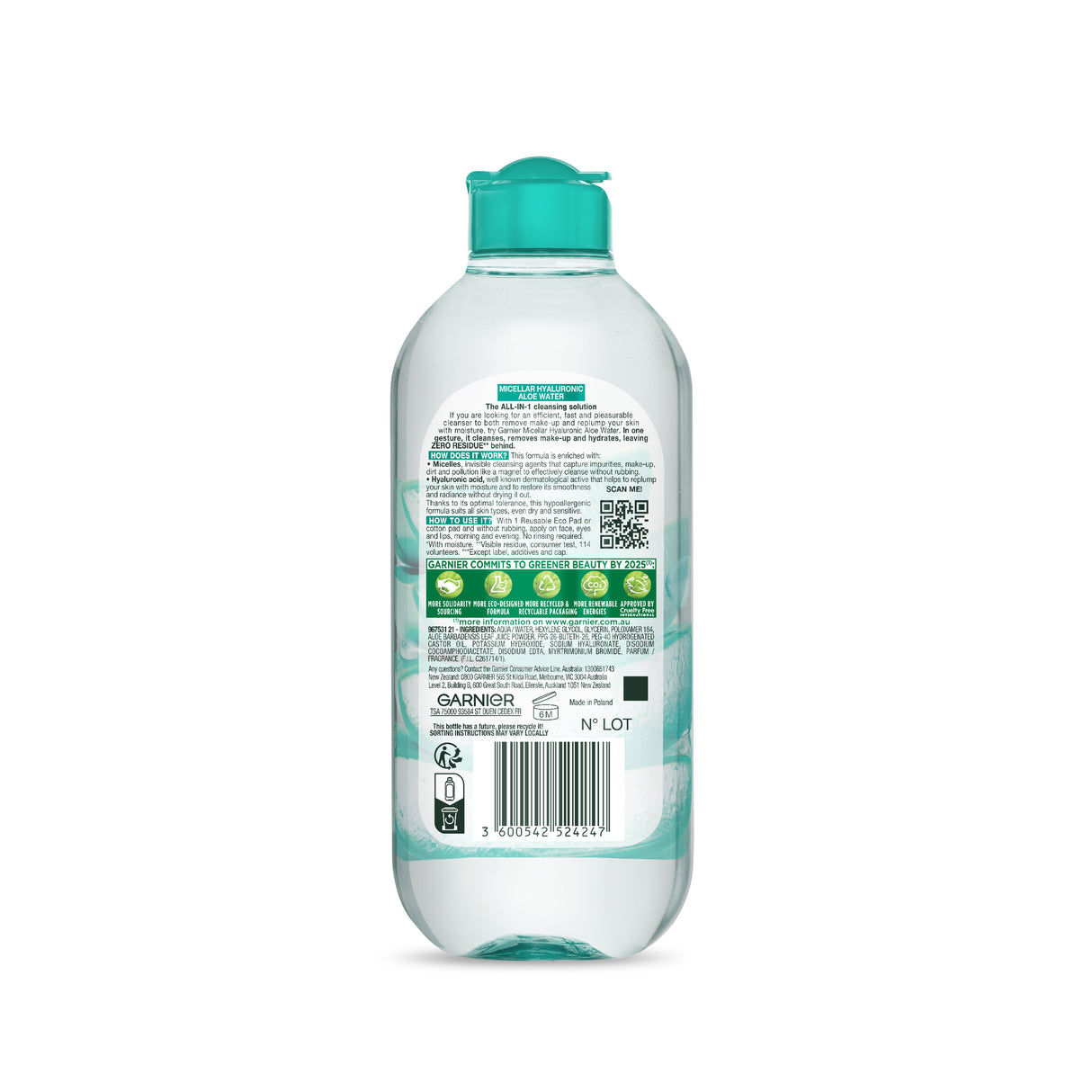 Garnier Skin Active Micellar Hyaluronic Aloe Water All-In-1 400ml