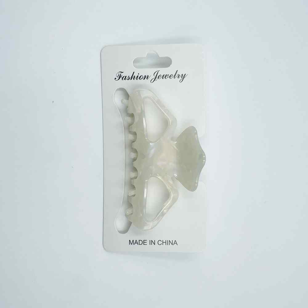 Hair Claw Clip Large White