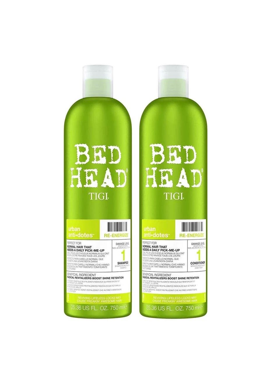 TIGI Bed Head Reenergize Shampoo & Conditioner 2pk