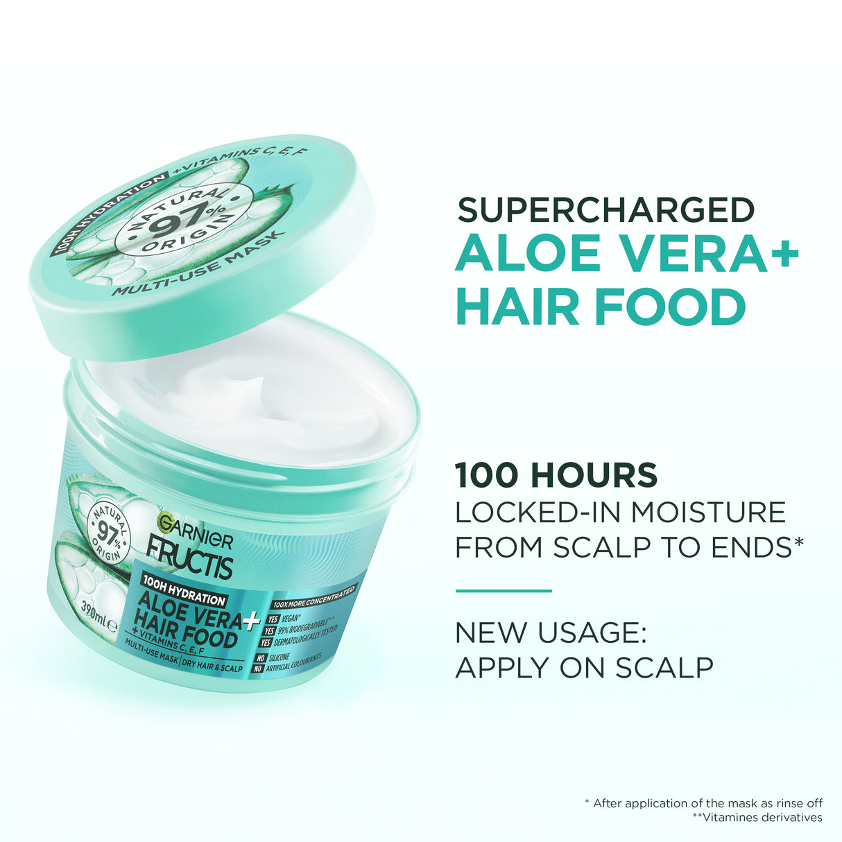 Garnier Fructis Hair Food Hydrating Aloe Vera for Normal to Dry Hair 390 mL