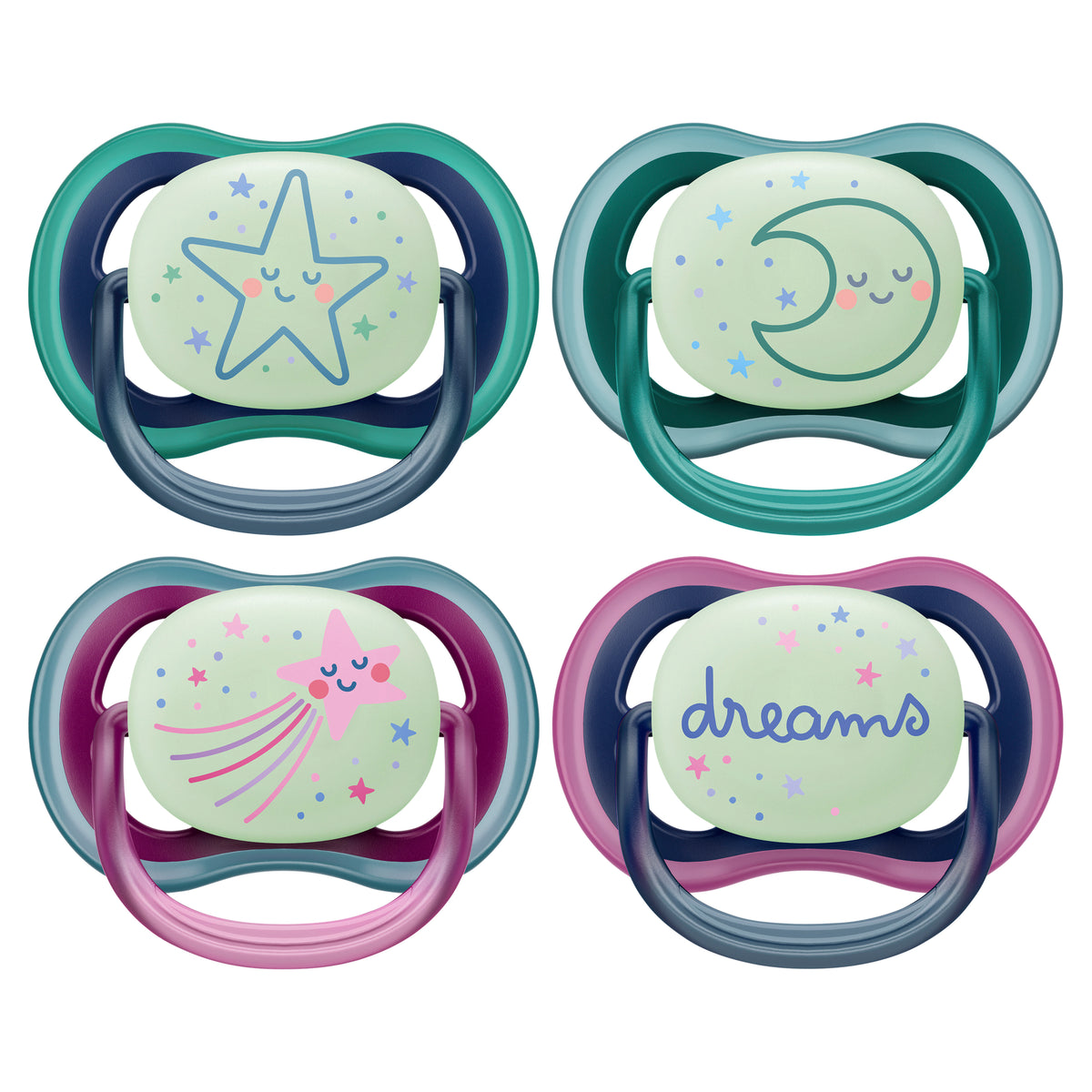 Philips Avent Soother Ultra Air Night 6-18m 2pk