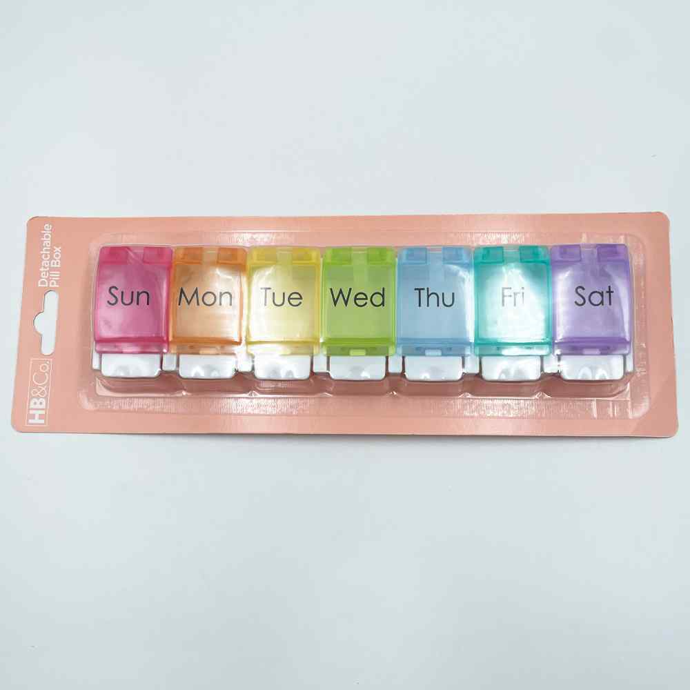 HB&Co Medicine Detachable 7 Day Pill Box