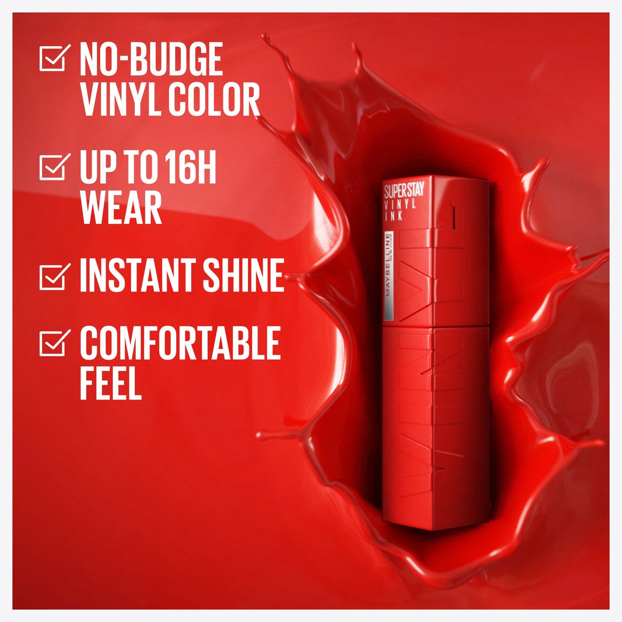 Maybelline Superstay Vinyl Ink 25 Red Hot C