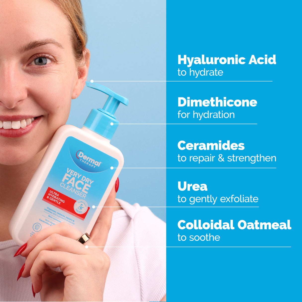 Dermal Therapy Very Dry Face Cleanser 175ml