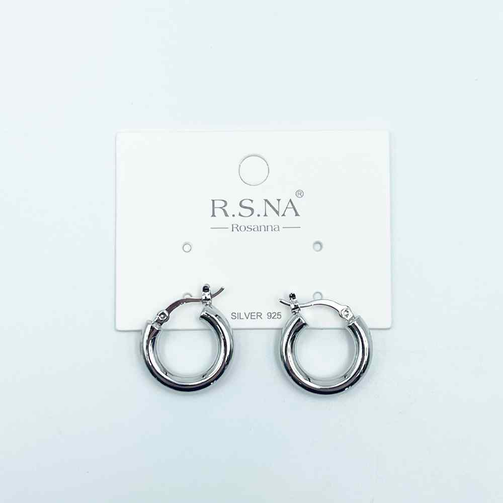 Rosanna Earrings Classic Silver Hoops