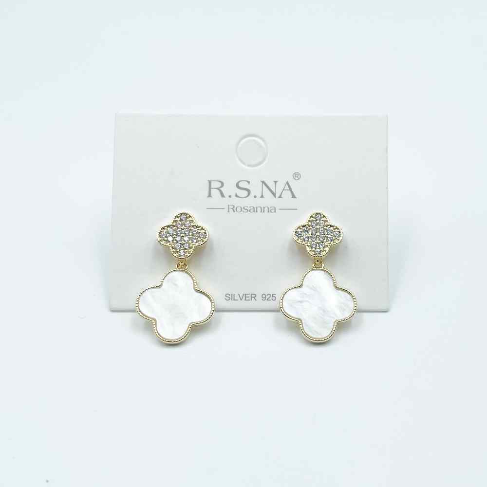 Rosanna Earrings Celtic Pearl/Gold
