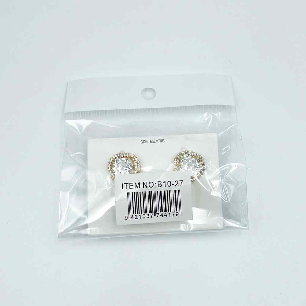 Rosanna Earrings Stunning Diamante Gold Stud