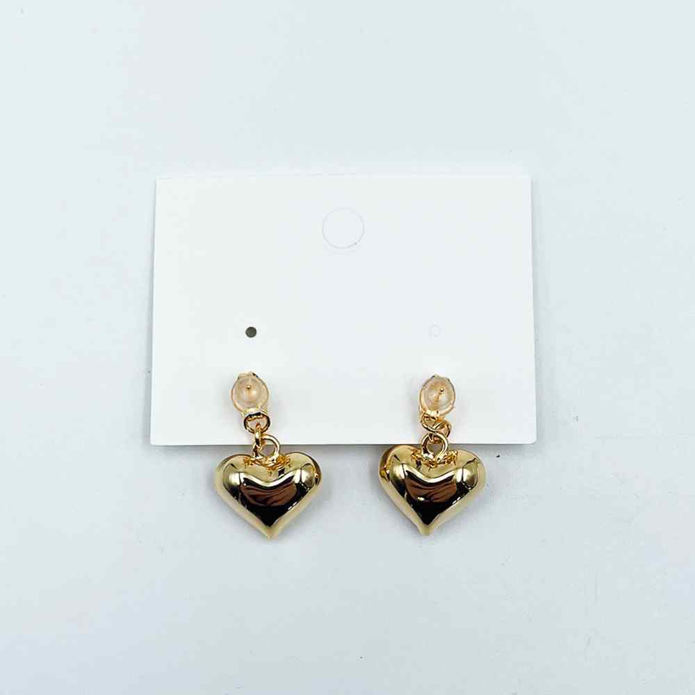 Rosanna Earrings Drop Hearts Gold