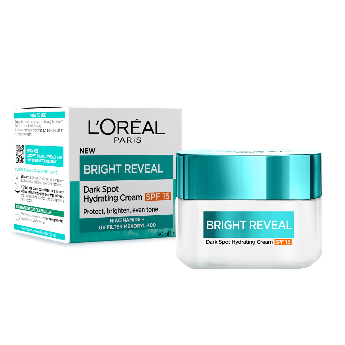 L'Oreal Bright Reveal Niacinamide Day Cream SPF15 30ml