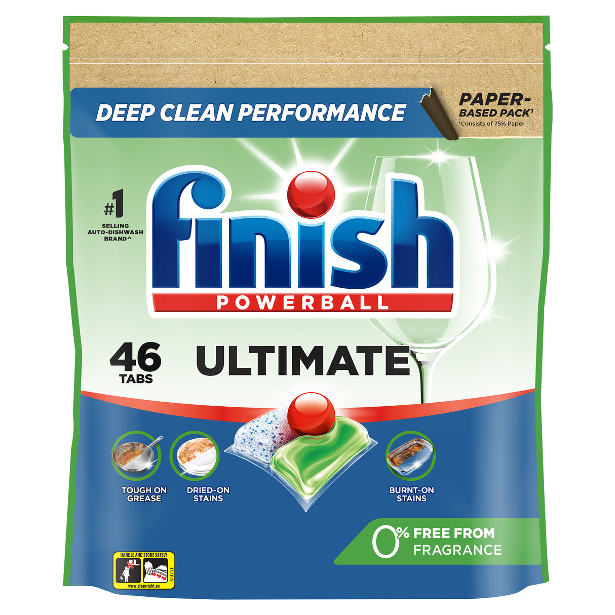 FINISH Ultimate 0% Dishwasher Tablets Regular 46s