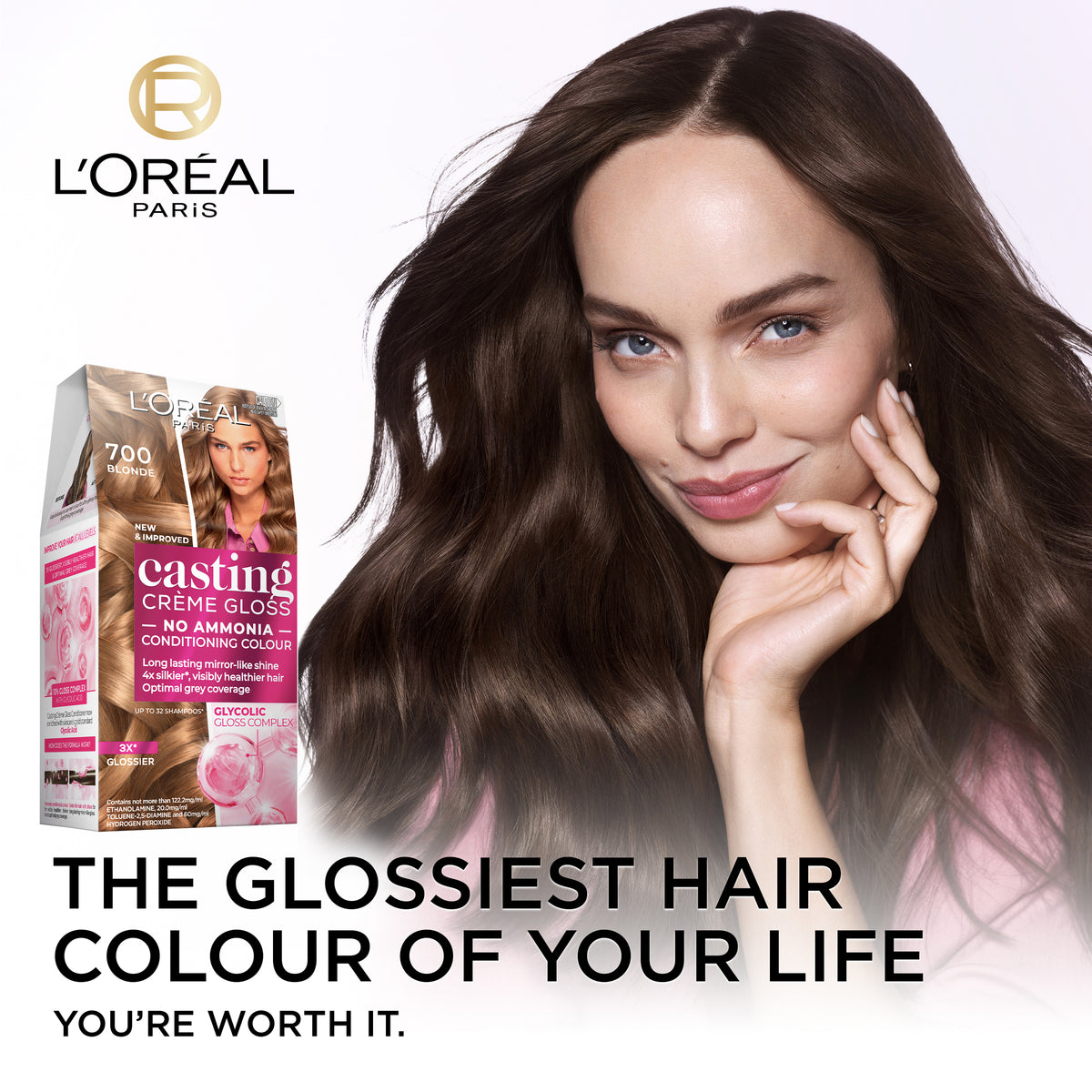 L'Oréal Paris Casting Crème Gloss Semi-Permanent Hair Colour - 700 Dark Blonde (Ammonia Free)