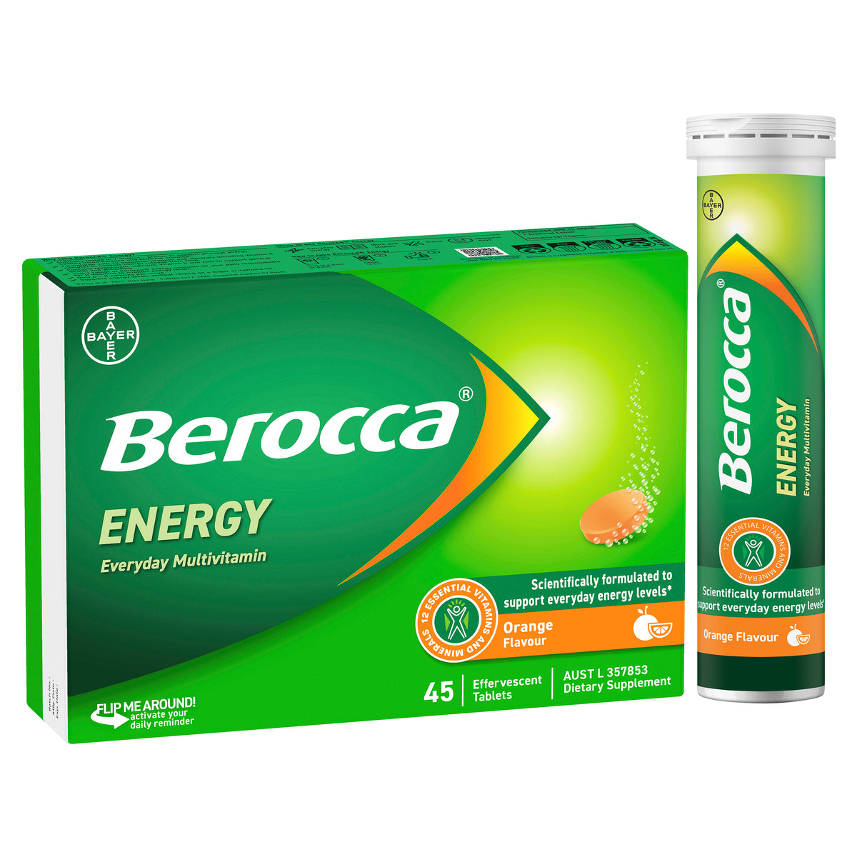 Berocca Energy Orange 45 Tablets