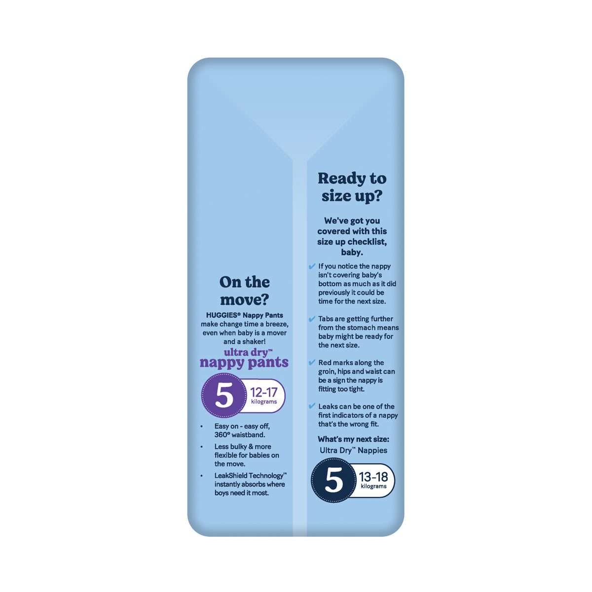 Huggies Ultra Dry Nappies Boys Size 4 (10-15kg) 36 Pack