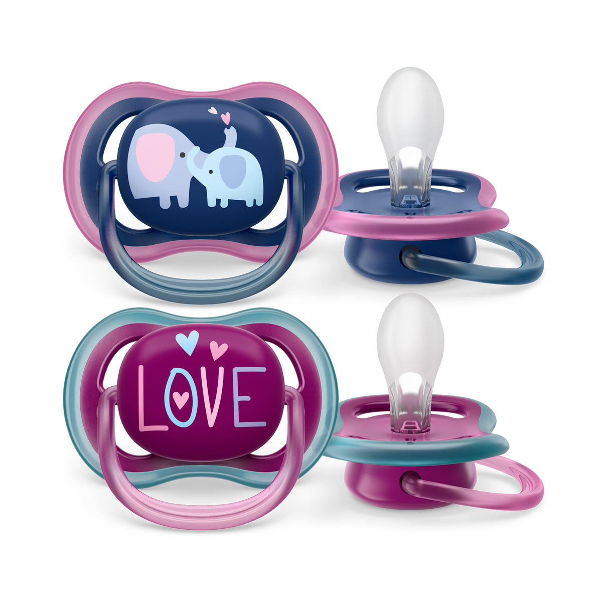 Philips Avent Soother Ultra Air Deco 18m 2pk