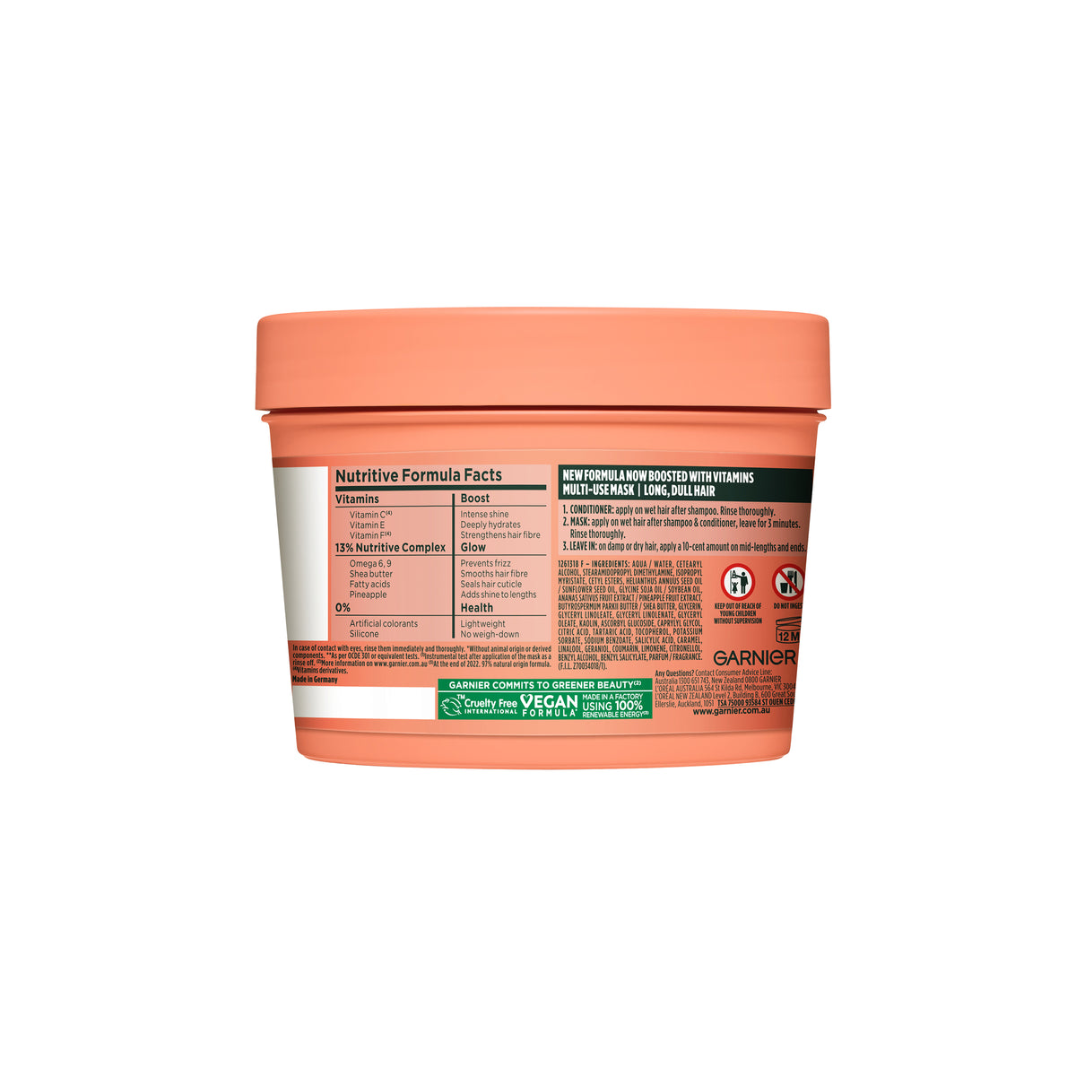 Garnier Fructis Hair Food Mask Pineapple 390ml