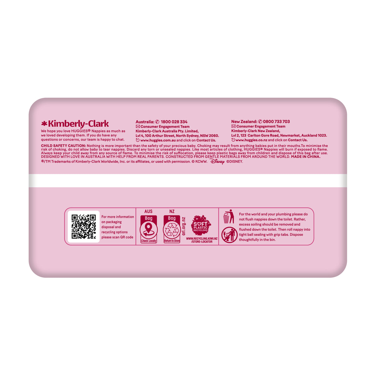 Huggies Ultra Dry Nappies Girls Size 4 (10-15kg) 18 Pack
