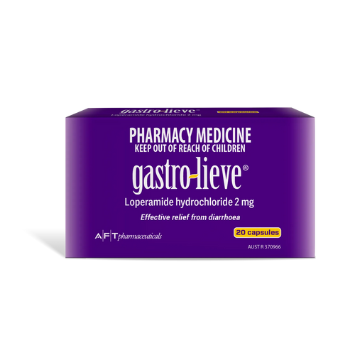 Gastro-Lieve Loperamide 2mg 20 Capsules