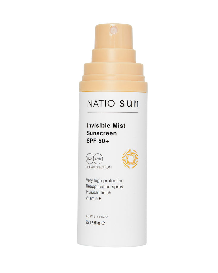 Natio Invisible Mist Sunscreen SPF 50+ 75ml