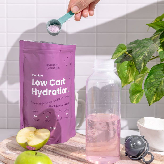 Nothing Naughty Low Carb Hydration Black Currant & Apple 515g