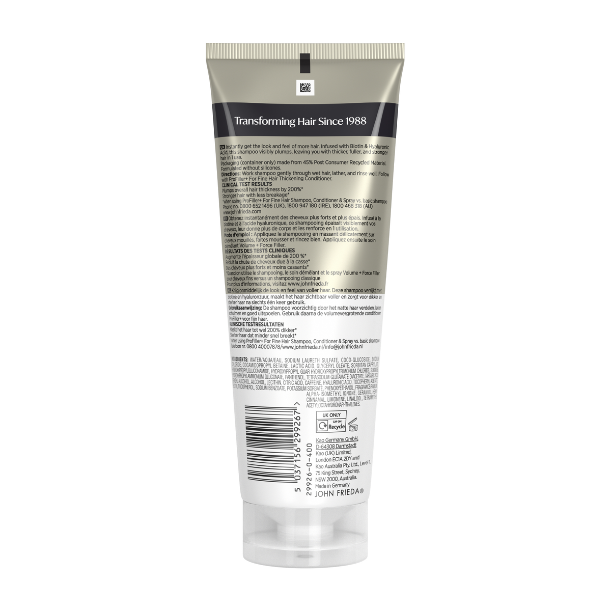 John Frieda Profiller+ Shampoo 250ml