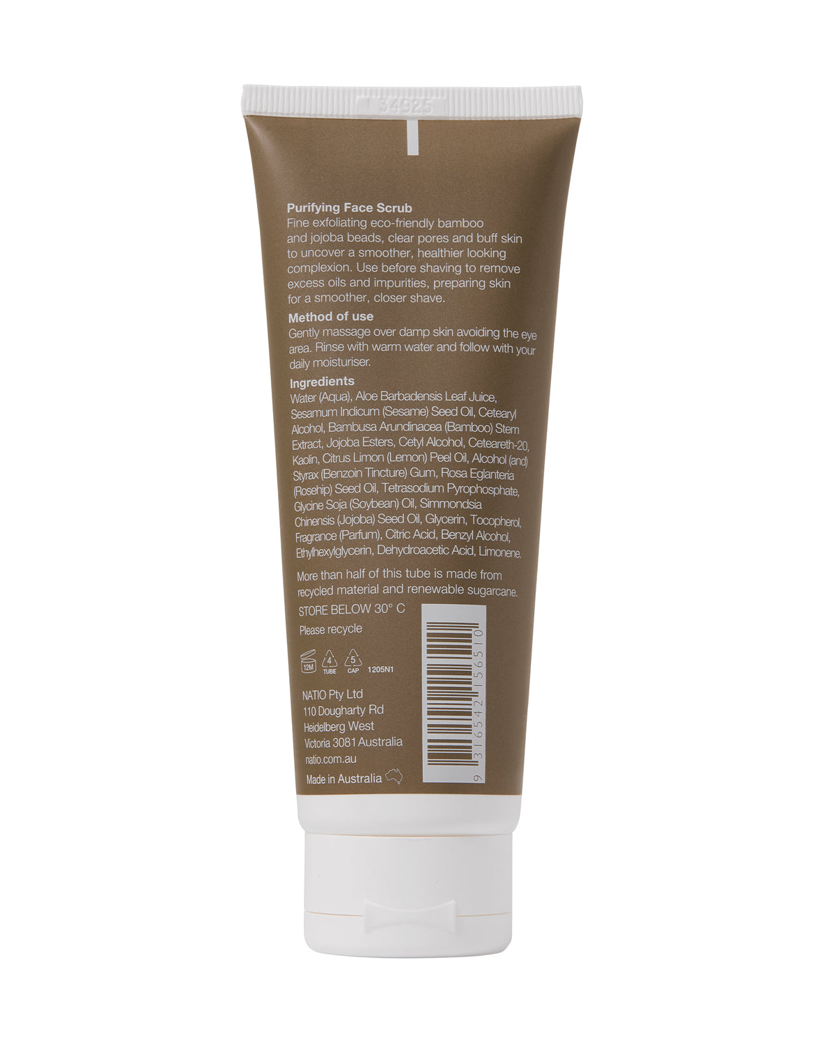 Natio Men Purifying Face Scrub 2026
