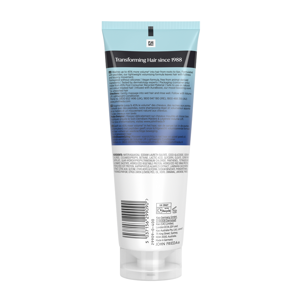 John Frieda Volume Lift Lightweight Shampoo 250ml