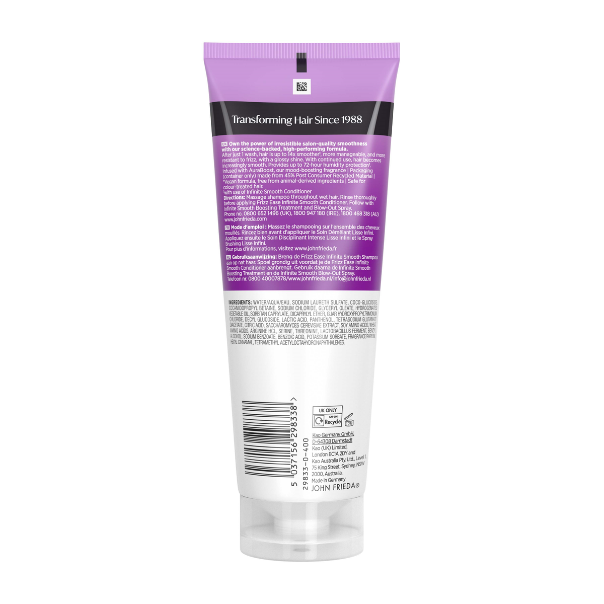 John Frieda Frizz Ease Infinite Smooth Shampoo 250ml