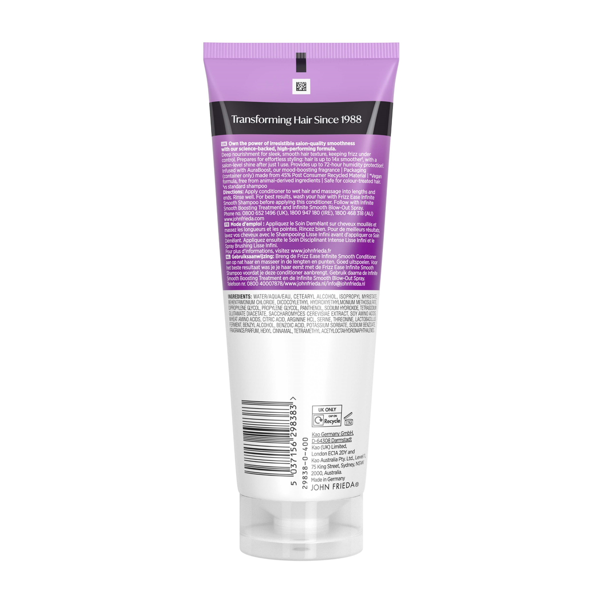 John Frieda Frizz Ease Infinite Smooth Conditioner 250ml