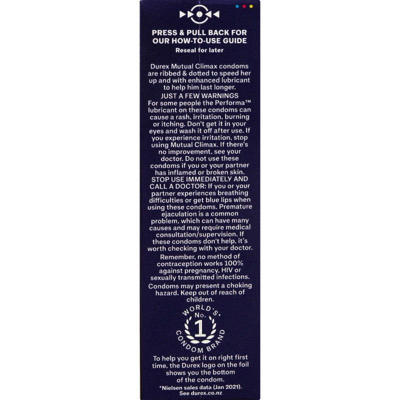 Durex Condom Mutual Climax 10 Pack