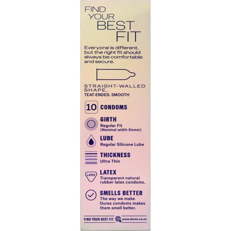 Durex Invisible Condoms 10 Pack