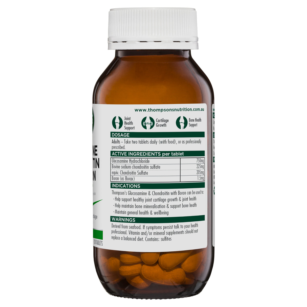 Thompson's Glucosamine & Chondroitin With Boron 120 Tablets