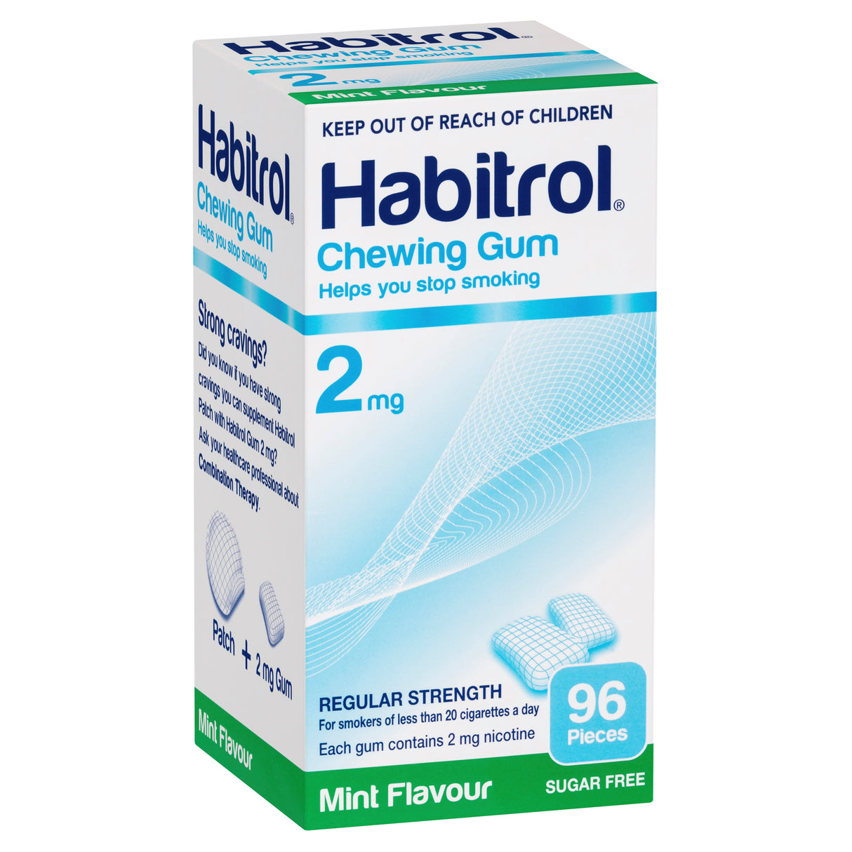 Habitrol Chewing Gum Mint 2mg 96pk